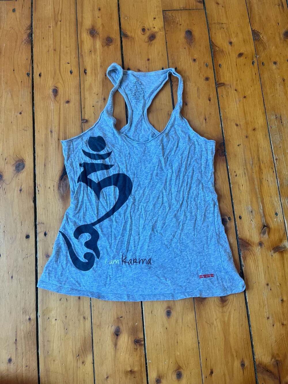 Peace Love World Om Symbol I Am Karma Racerback Tank Top
